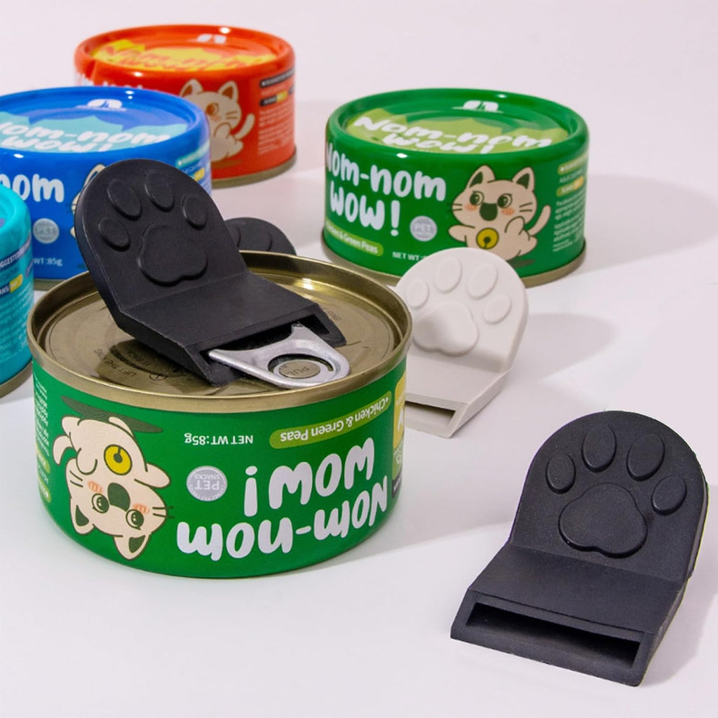 Paw Shape Can Opener for Cat Food, Gray