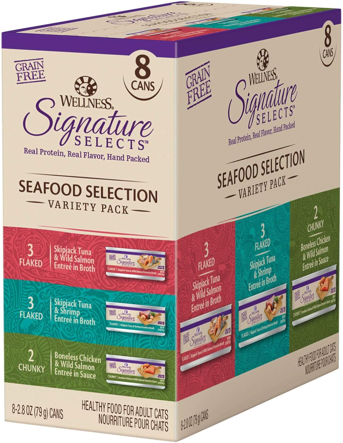 Wellness CORE Signature Selects Seafood Selection Variety Pack for Cats (8 X 79G)