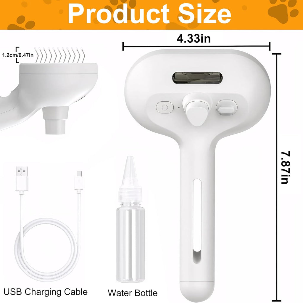 Cat Steam Brush for Shedding and Grooming