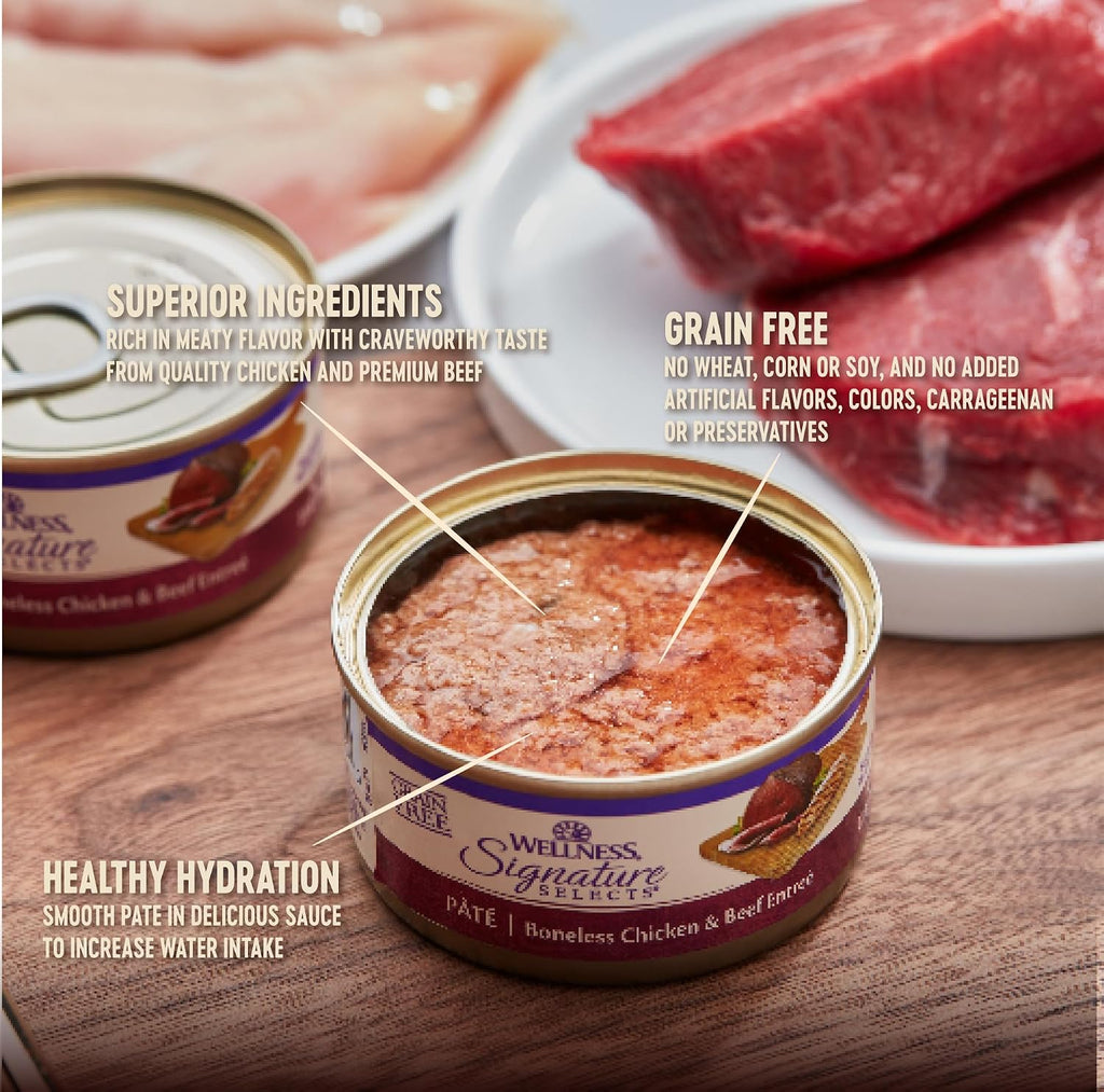 Wellness CORE Signature Selects Pate Boneless Chicken & Beef Entrée 79G X 12