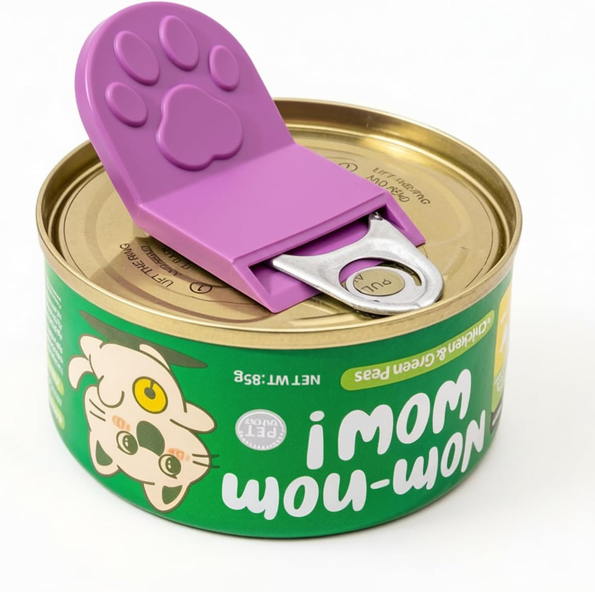 Paw Shape Can Opener for Cat Food, Gray