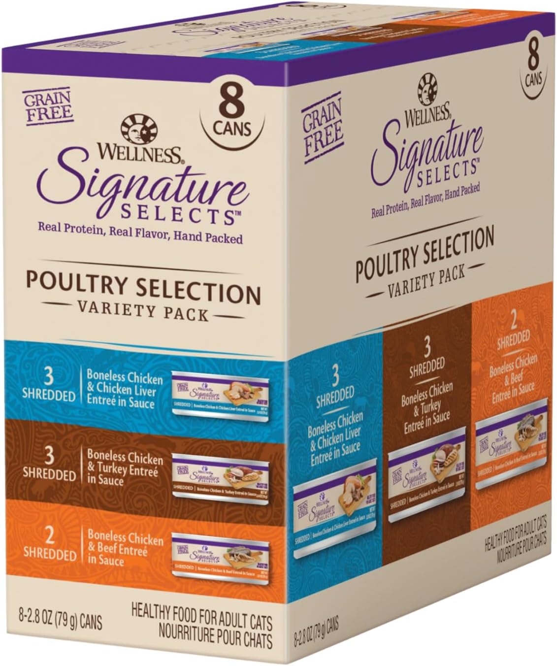 Wellness CORE Signature Selects Seafood Selection Variety Pack for Cats (8 X 79G)