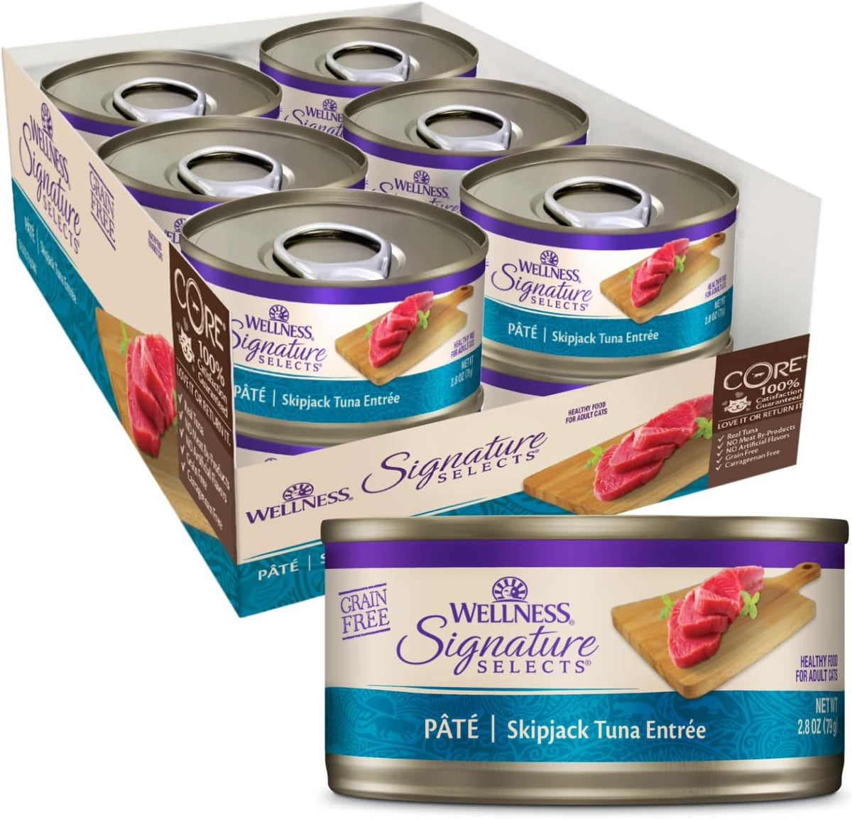 Wellness CORE Signature Selects Pate Boneless Chicken & Beef Entrée 79G X 12