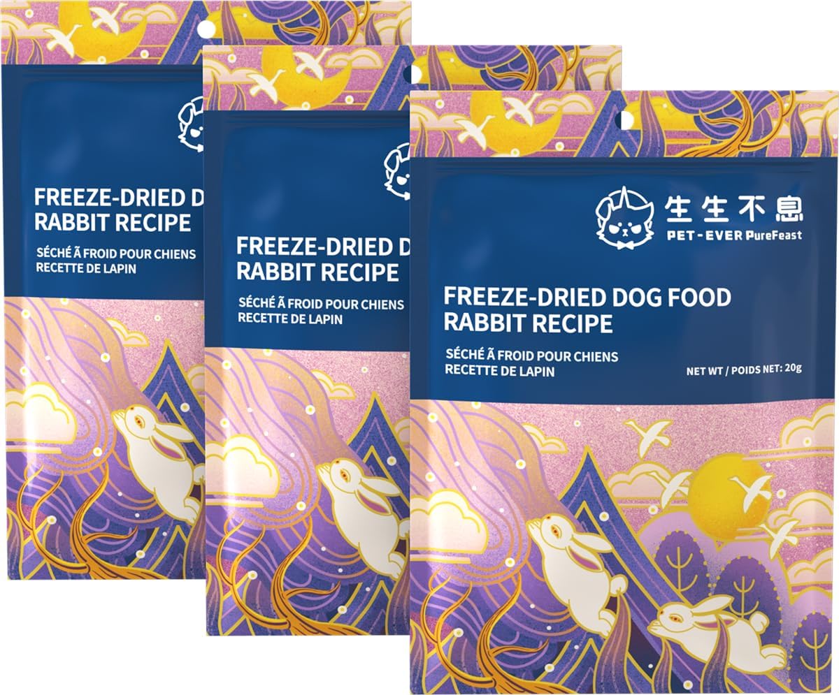 Dog Freeze-Dried Dog Food (Rabbit Recipe)