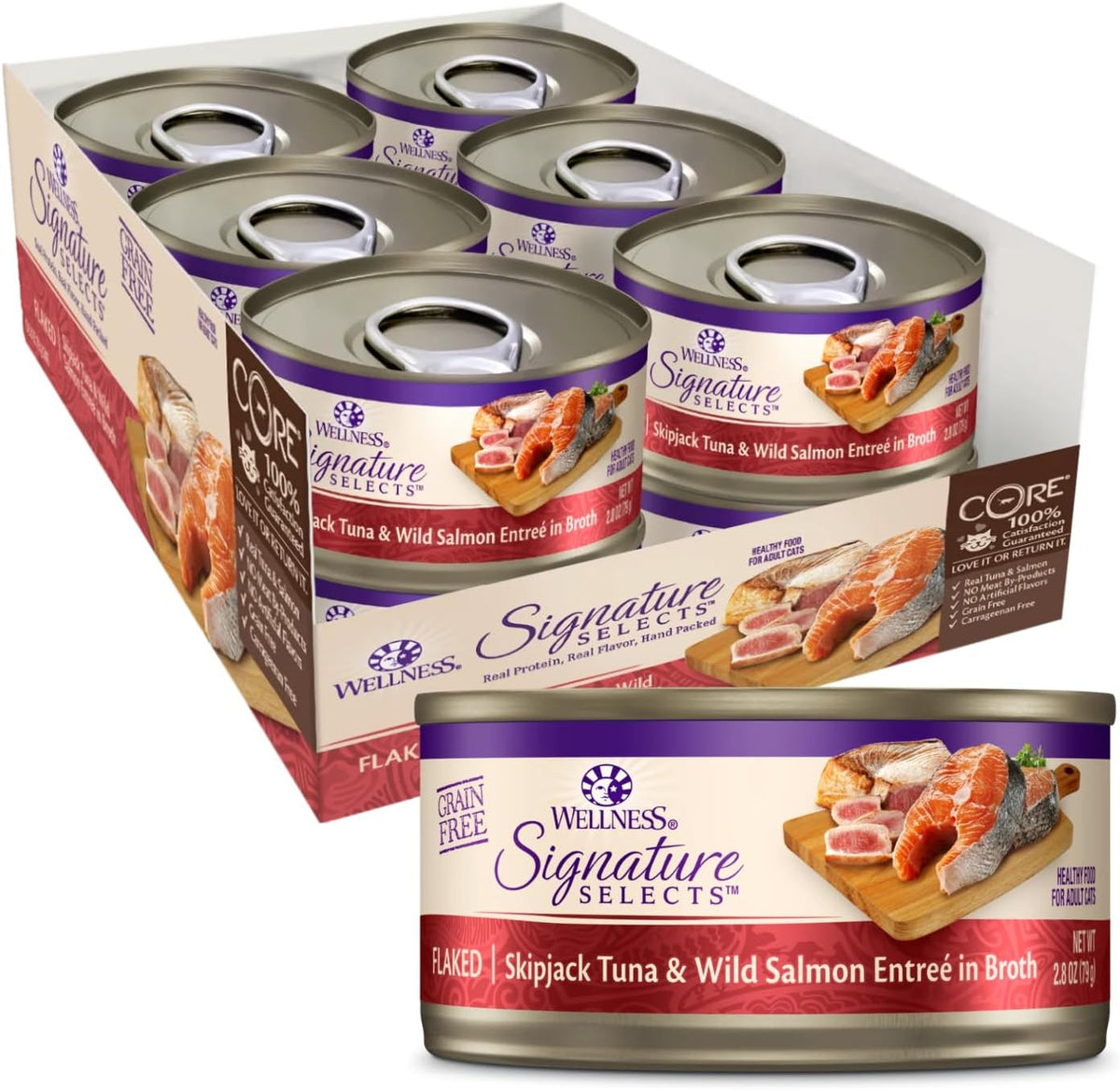 Wellness CORE Signature Selects Pate Boneless Chicken & Beef Entrée 79G X 12