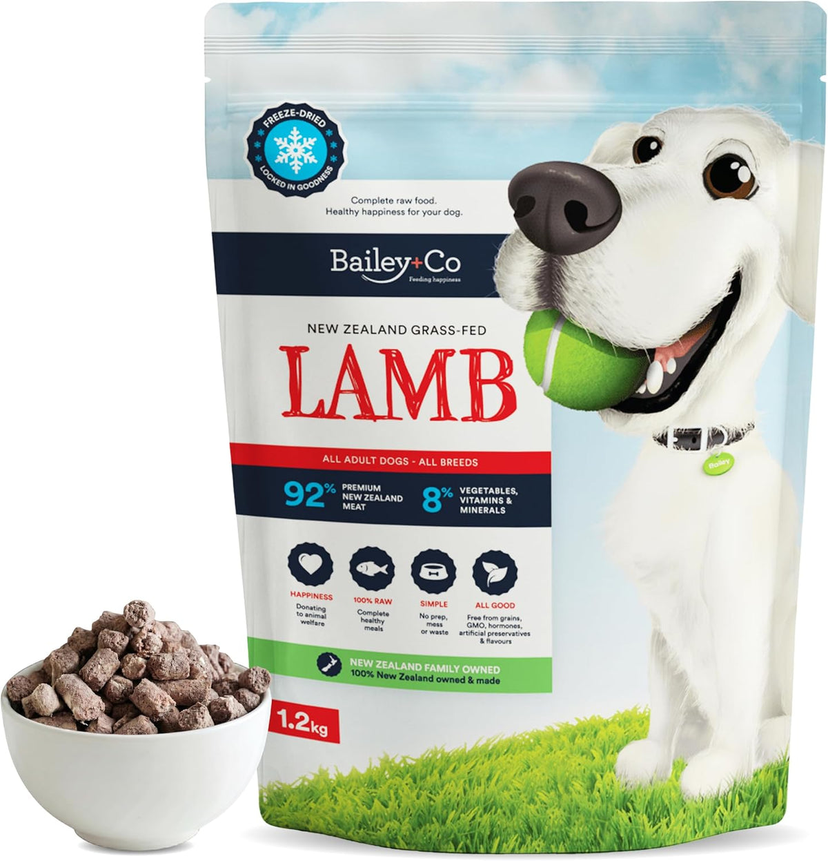 Premium Freeze-Dried Lamb Dog Food 