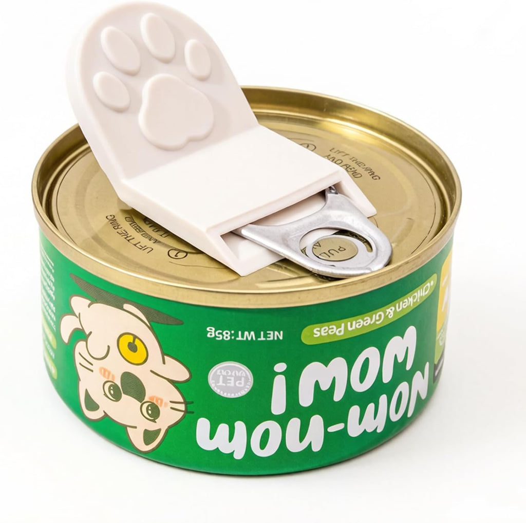 Paw Shape Can Opener for Cat Food, Gray