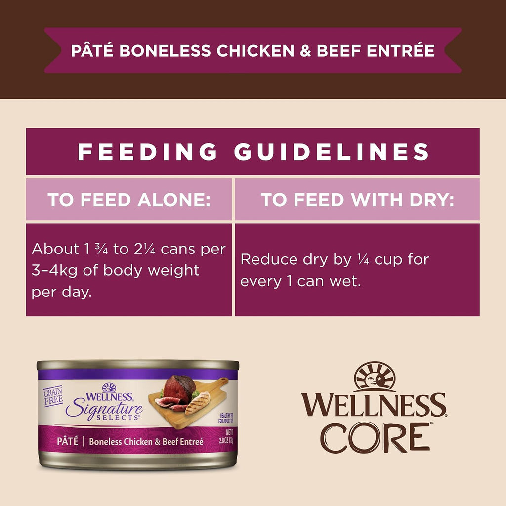 Wellness CORE Signature Selects Pate Boneless Chicken & Beef Entrée 79G X 12
