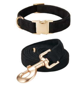 Corduroy Dog Collar & Lead Set