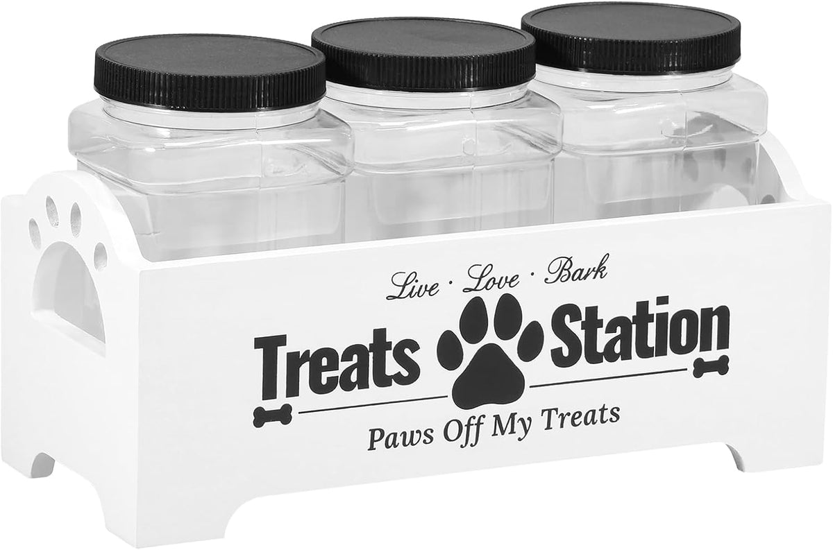 Dog & Cat Treat Storage Container (3 Jars)