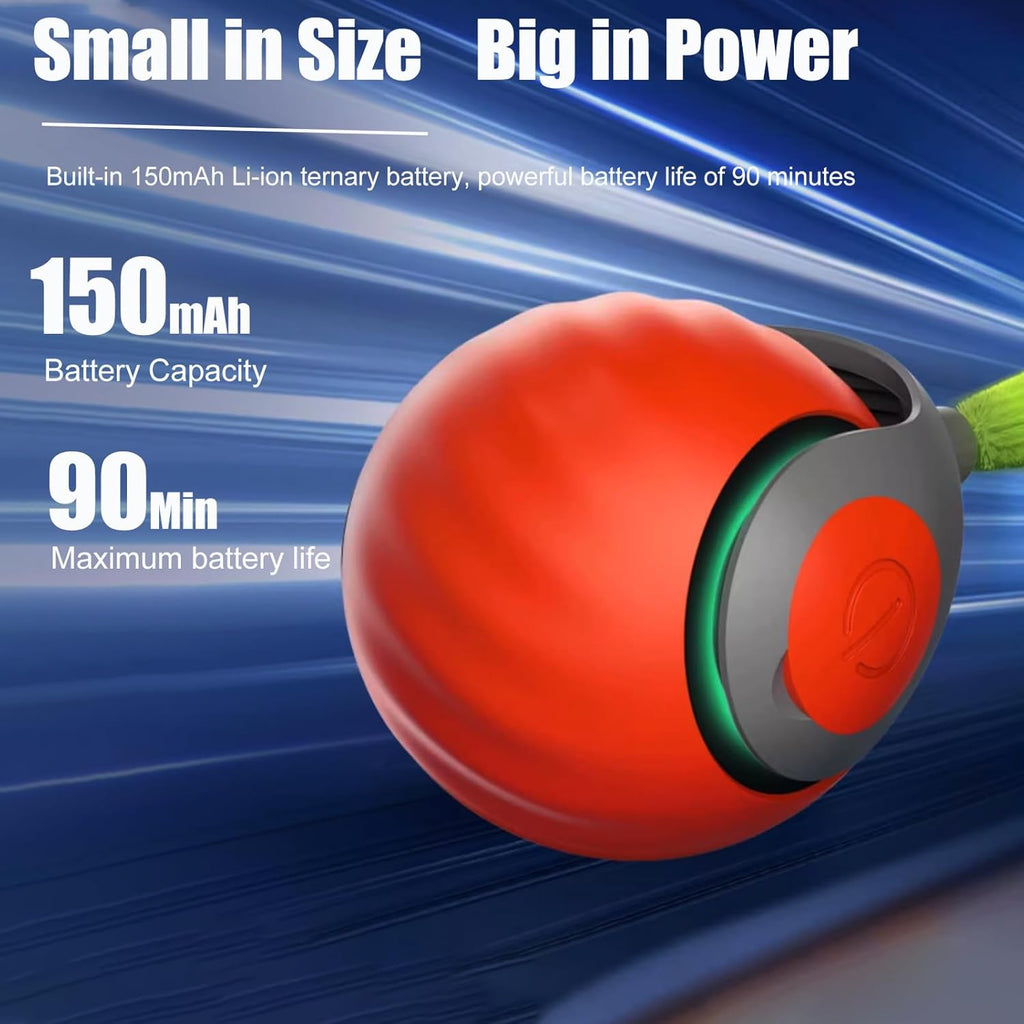 2025 Upgrades Cat Ball Toy with Tail,Interactive Cat Ball for Bored Indoor Cats, Automatic Cat Rolling Ball 2.0 Enrichment Toy, Electric Self Moving Toy, Electronic Rollie Pet Chase