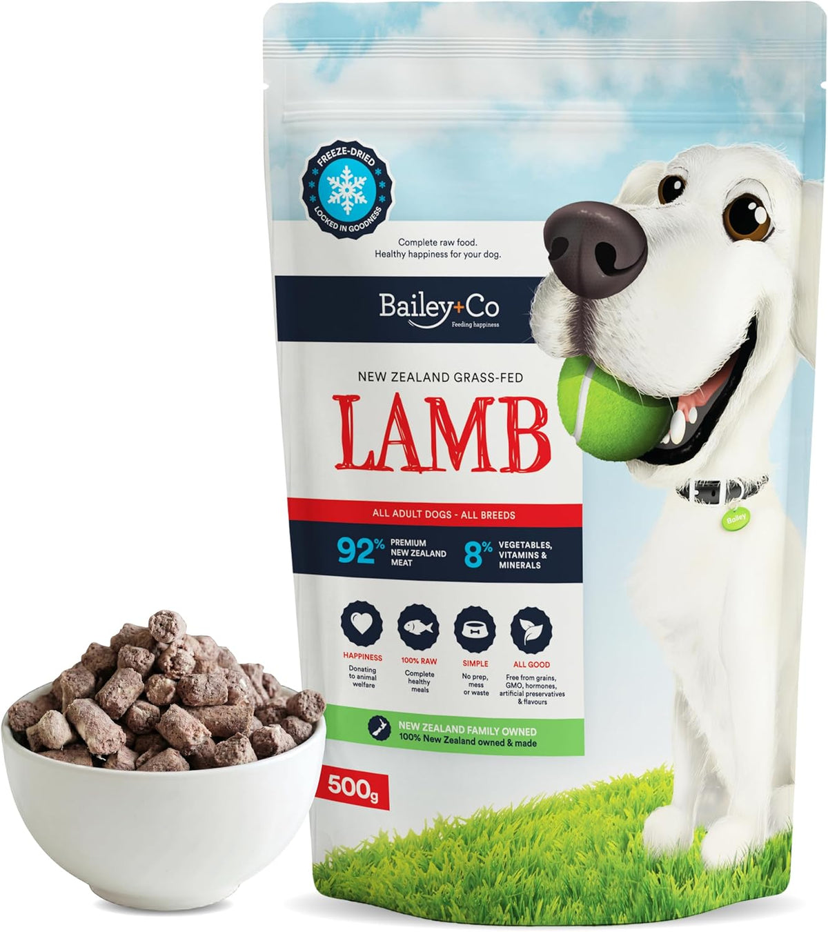 Premium Freeze-Dried Lamb Dog Food 