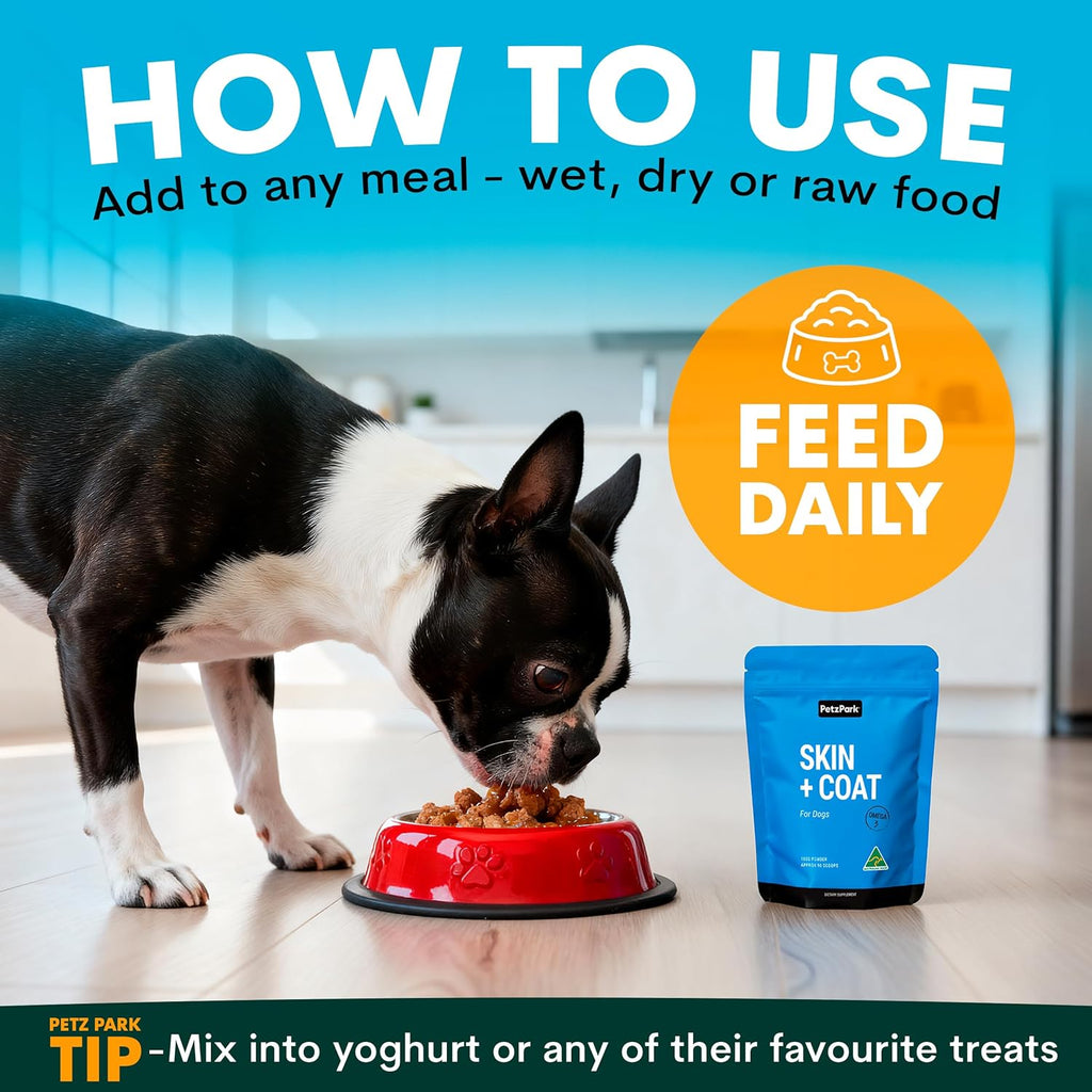 Dog Skin and Coat Supplement with Omega 3