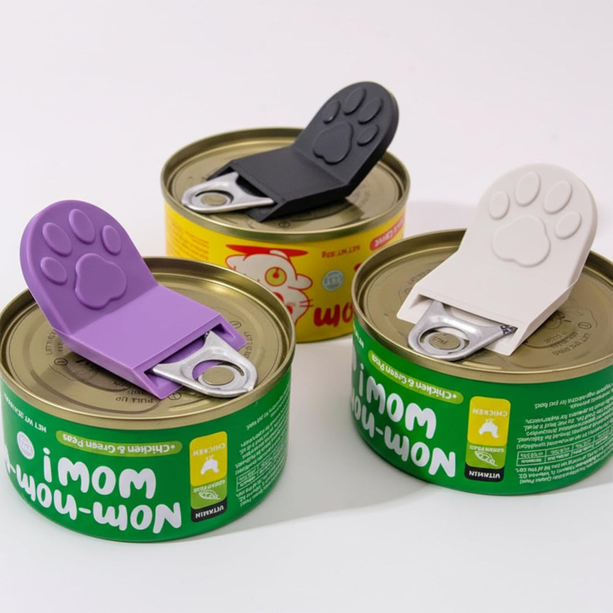Paw Shape Can Opener for Cat Food, Gray