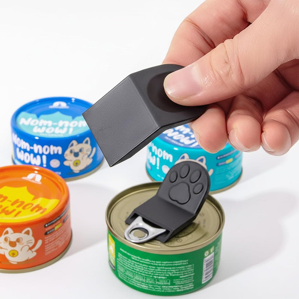 Paw Shape Can Opener for Cat Food, Gray