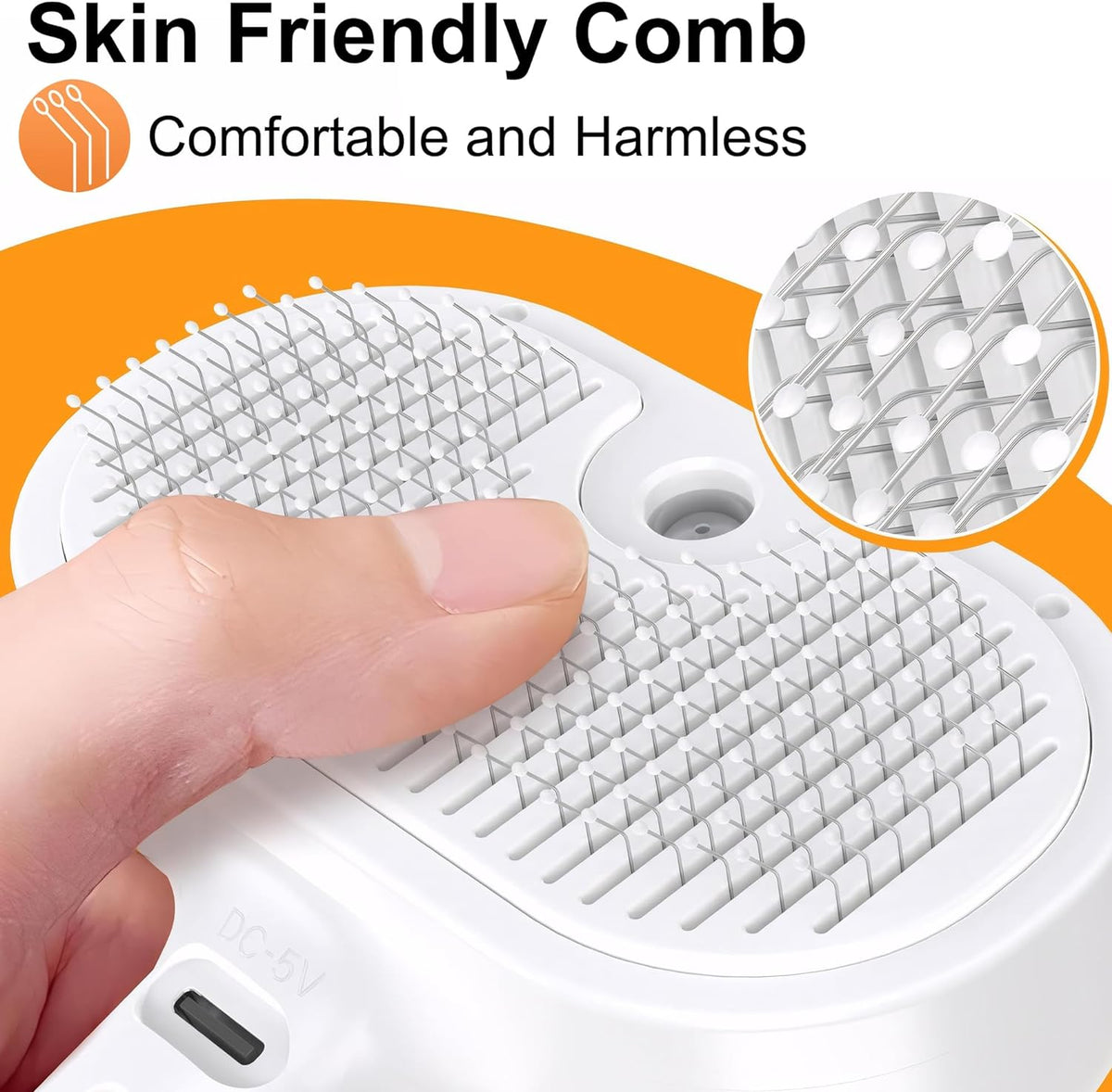 Cat Steam Brush for Shedding and Grooming