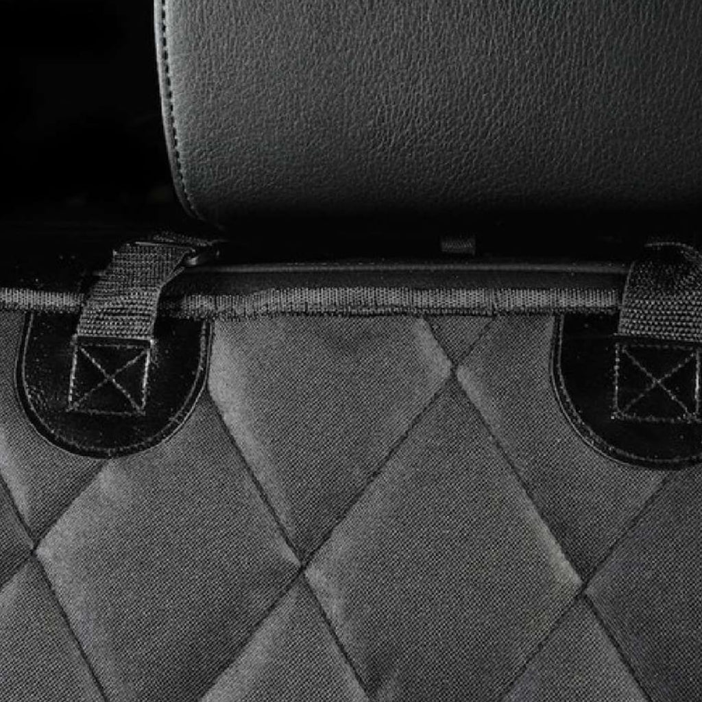 Yotsuba Dog Car Seat Protector for Back Seat - Waterproof Dog Car Seat Cover with Mesh Window, Side Flaps, and Seat Belt for Cars, Trucks, Suvs - 147 X 137Cm